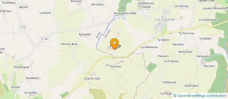 localisation de l'entreprise ELORN STOCKAGE  PLOUNEVENTER