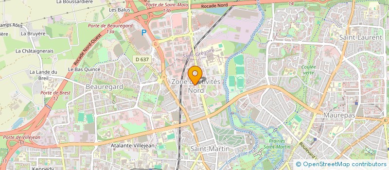 localisation de l'entreprise ELOS à RENNES