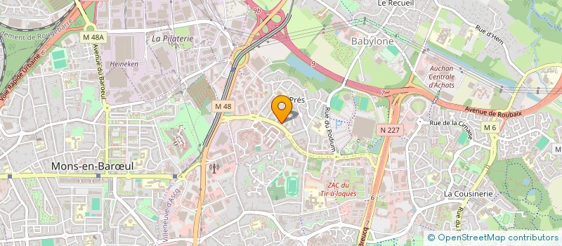 localisation de l'entreprise ELOSI à VILLENEUVE-D'ASCQ