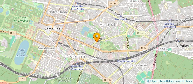 localisation de l'entreprise ELOSTE à VERSAILLES