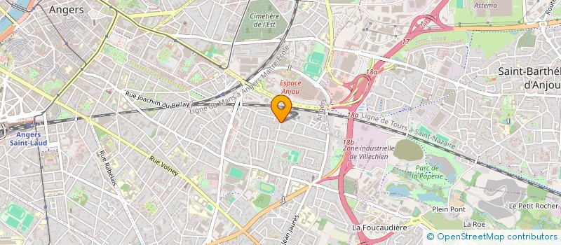 localisation de l'entreprise ELOSYL à ANGERS