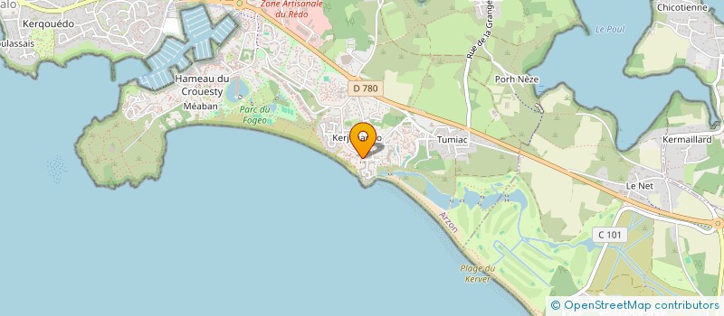 localisation de l'entreprise ELOTANA  ARZON