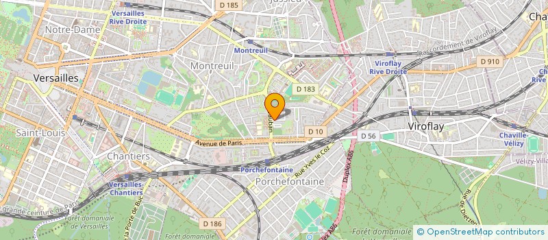 localisation de l'entreprise ELOTHIS à VERSAILLES