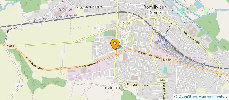 localisation de l'entreprise ELOU  ROMILLY-SUR-SEINE