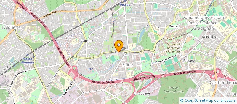 localisation de l'entreprise ELOUNE  PESSAC