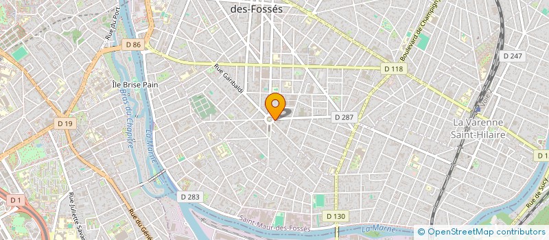 localisation de l'entreprise ELOV à SAINT-MAUR-DES-FOSSES