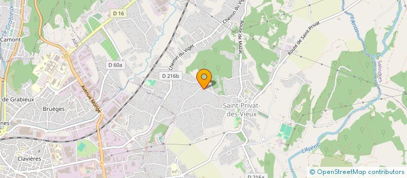 localisation de l'entreprise ELOVE  SAINT-PRIVAT-DES-VIEUX