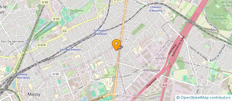 localisation de l'entreprise ELOVIA CONCEPT  MASSY