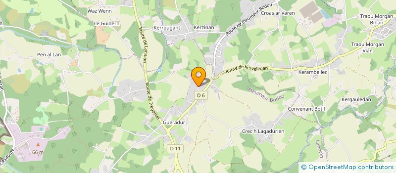 localisation de l'entreprise ELOVINCE  PLEUMEUR-BODOU