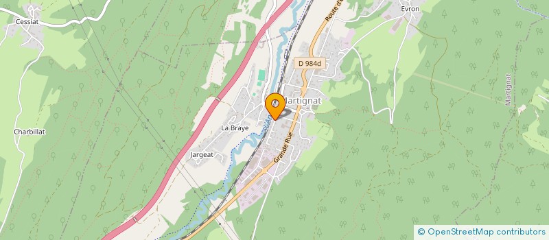 localisation de l'entreprise ELOVINE  MARTIGNAT