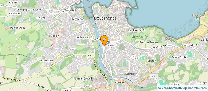 localisation de l'entreprise ELOY  DOUARNENEZ