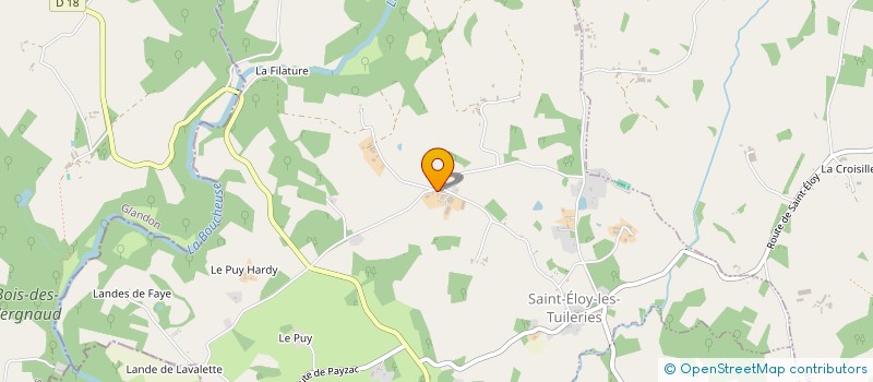 localisation de l'entreprise ELOY ENERGIE  SAINT-ELOY-LES-TUILERIES