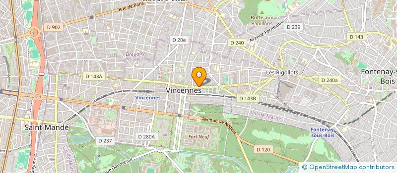 localisation de l'entreprise ELOY PAUL à VINCENNES