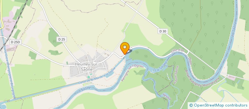 localisation de l'entreprise ELOZA  HEUILLEY-SUR-SAONE