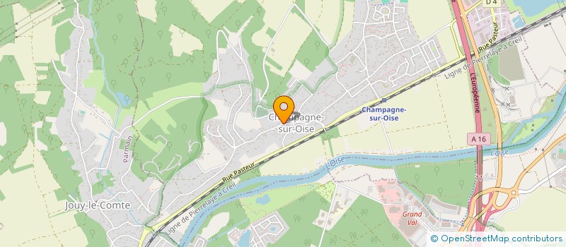 localisation de l'entreprise ELOZEER  CHAMPAGNE-SUR-OISE