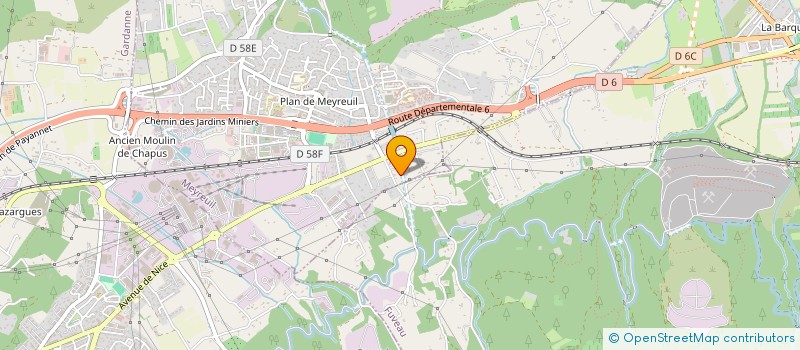 localisation de l'entreprise ELP  MEYREUIL