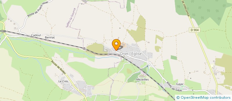 localisation de l'entreprise ELP  SEBAZAC-CONCOURES