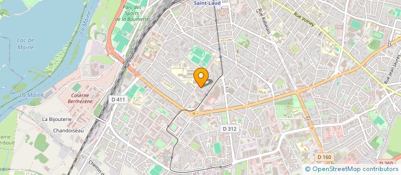 localisation de l'entreprise ELP à ANGERS