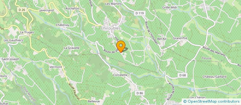 localisation de l'entreprise ELP  CHIROUBLES