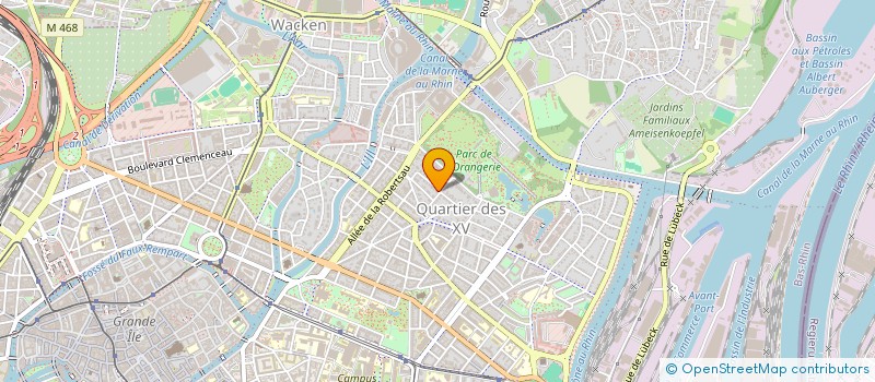 localisation de l'entreprise ELP CONSULTING à STRASBOURG