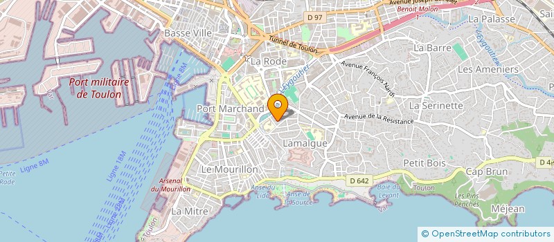 localisation de l'entreprise ELP IMMO  TOULON