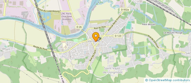 localisation de l'entreprise ELP INVEST  VERBERIE