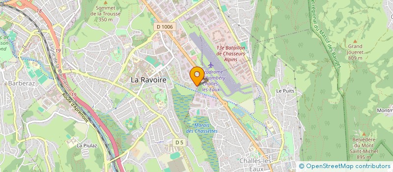 localisation de l'entreprise ELP TRAVAUX à LA RAVOIRE