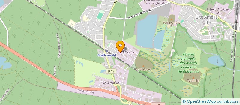 localisation de l'entreprise ELPEV à WITTELSHEIM