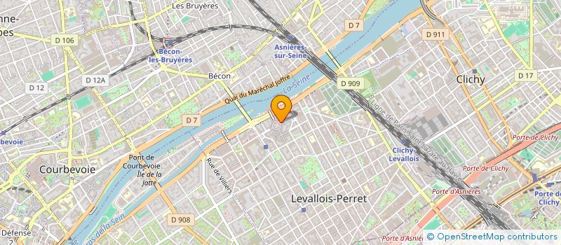 localisation de l'entreprise ELPHARA'ONE à LEVALLOIS-PERRET