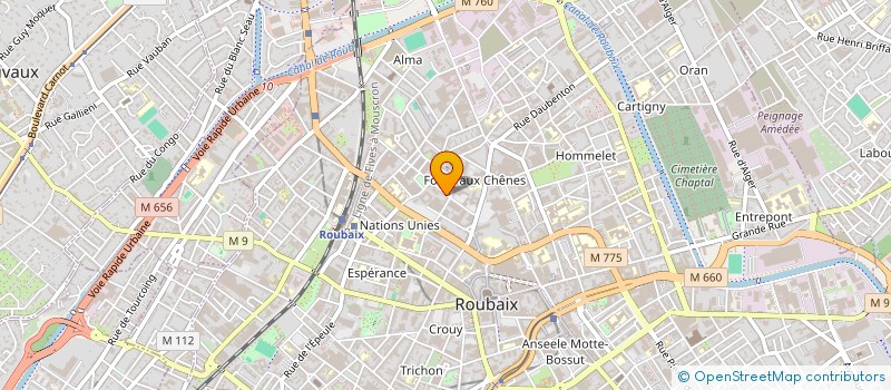 localisation de l'entreprise ELPHARM à ROUBAIX