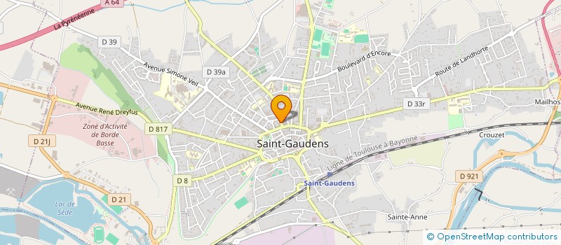 localisation de l'entreprise ELPHI à SAINT-GAUDENS
