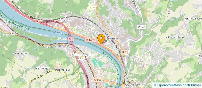 localisation de l'entreprise ELPHICOM à VIENNE