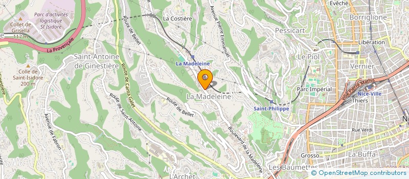 localisation de l'entreprise ELPHIE à NICE