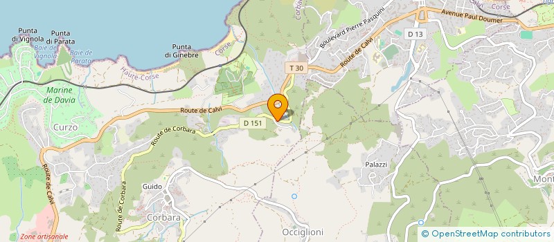 localisation de l'entreprise ELPHIMMO à CORBARA