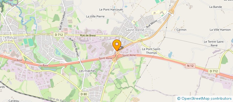 localisation de l'entreprise ELPM  YFFINIAC