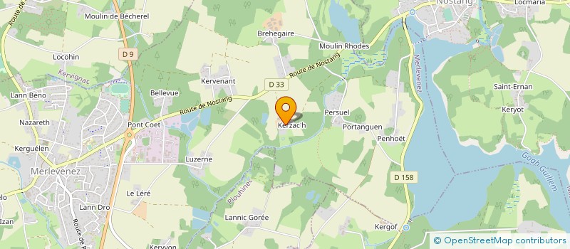 localisation de l'entreprise ELR à LANDEVANT