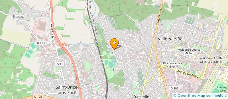 localisation de l'entreprise ELR DISTRIBUTION à SARCELLES