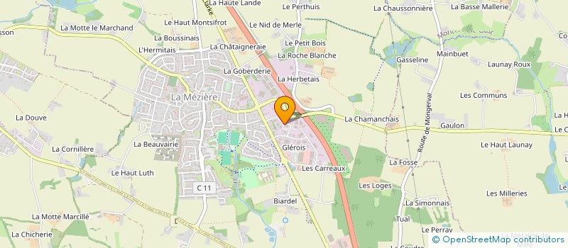 localisation de l'entreprise ELR IMMO ONE  LA MEZIERE