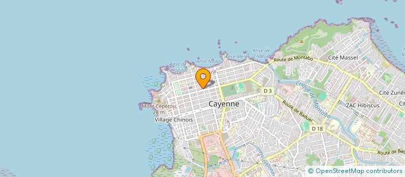 localisation de l'entreprise ELREYVA  CAYENNE