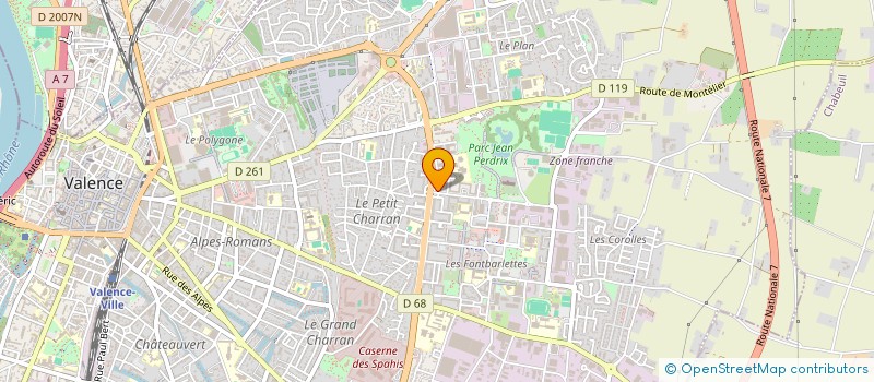 localisation de l'entreprise ELRG  VALENCE