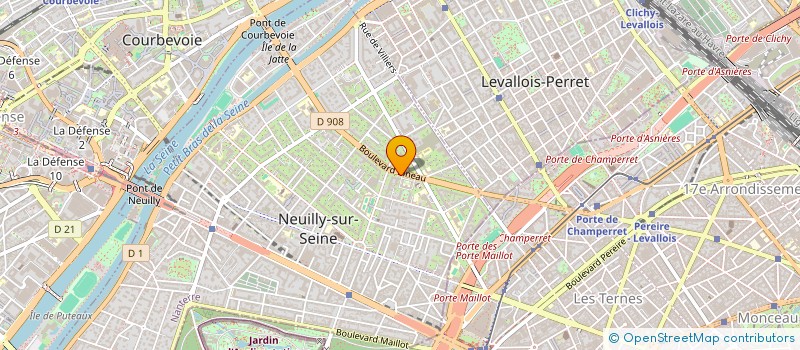 localisation de l'entreprise ELRI à NEUILLY-SUR-SEINE