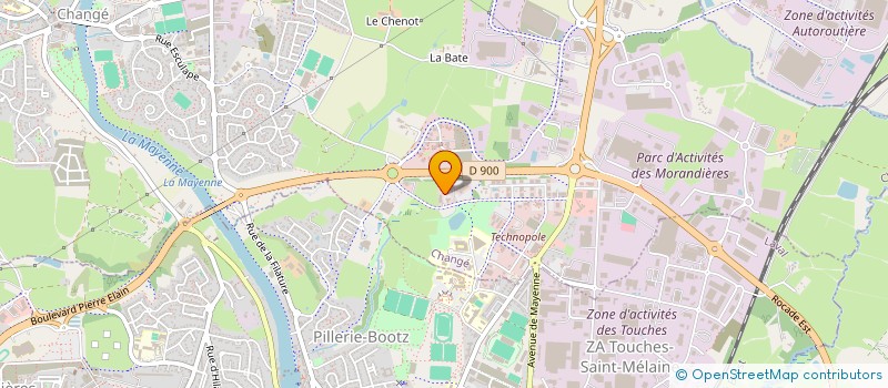 localisation de l'entreprise ELROC 53 à CHANGE