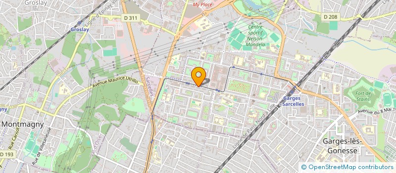 localisation de l'entreprise ELROM CONSULTING à SARCELLES