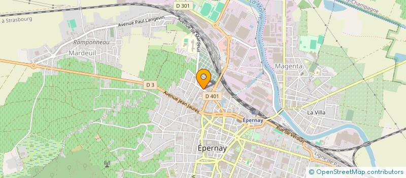 localisation de l'entreprise ELRON VTC  EPERNAY