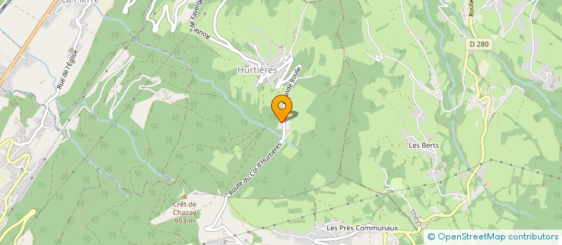 localisation de l'entreprise ELROYA  HURTIERES