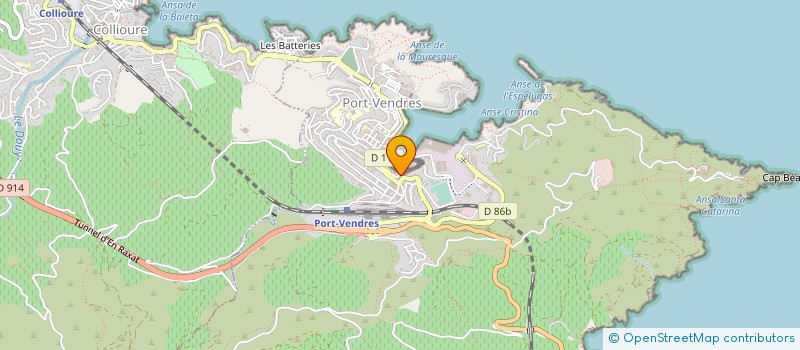 localisation de l'entreprise ELS AMICS DEL PAILEBOT MIGUEL CALDENTEY  PORT-VENDRES