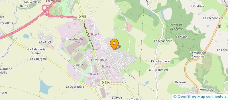 localisation de l'entreprise ELS ATLANTIQUE  LES HERBIERS