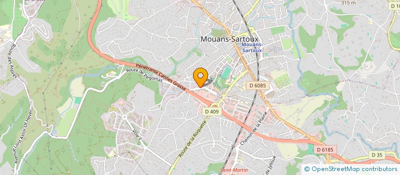 localisation de l'entreprise ELS - CONCEPT  MOUANS-SARTOUX