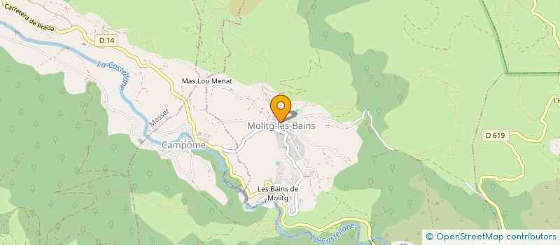 localisation de l'entreprise ELS NINS DE MOLIG  MOLITG-LES-BAINS