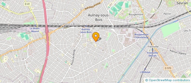 localisation de l'entreprise ELSA à AULNAY-SOUS-BOIS